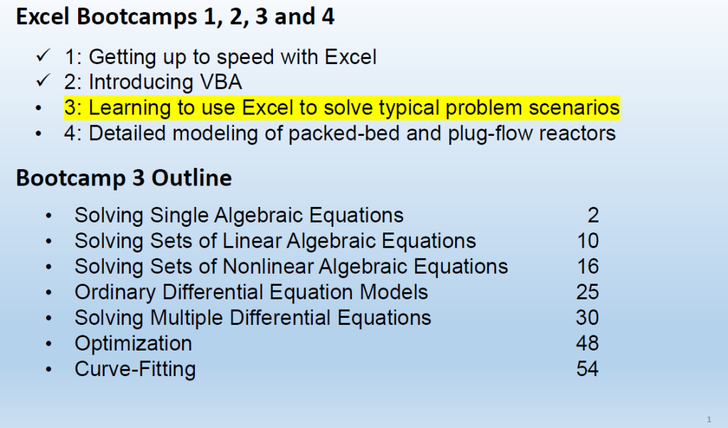 image for a slideshow in the Excel Bootcamp on LearnCheme.com