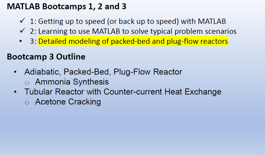 image of slideshow for MATLAB on LearnChemE