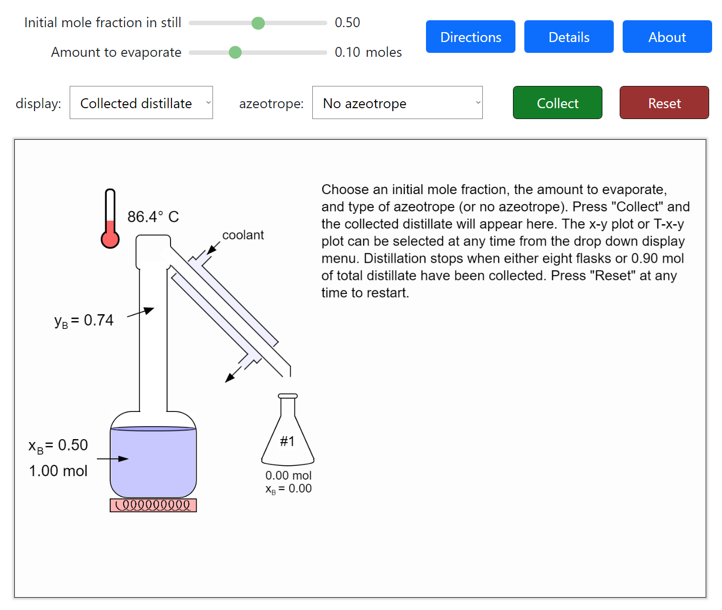 Single-Stage Batch Distillation
