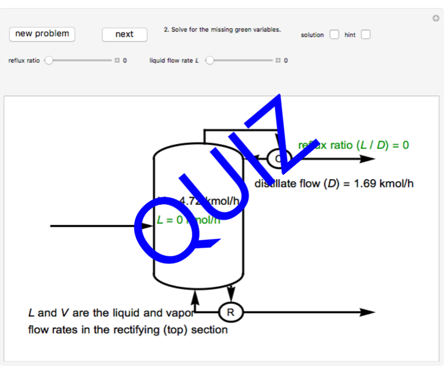 Construct a McCabe-Thiele Diagram for Distillation