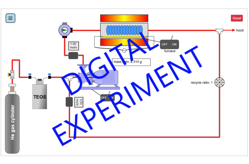 Unsteady-State Material Balances on a CVD Reactor Digital Experiment