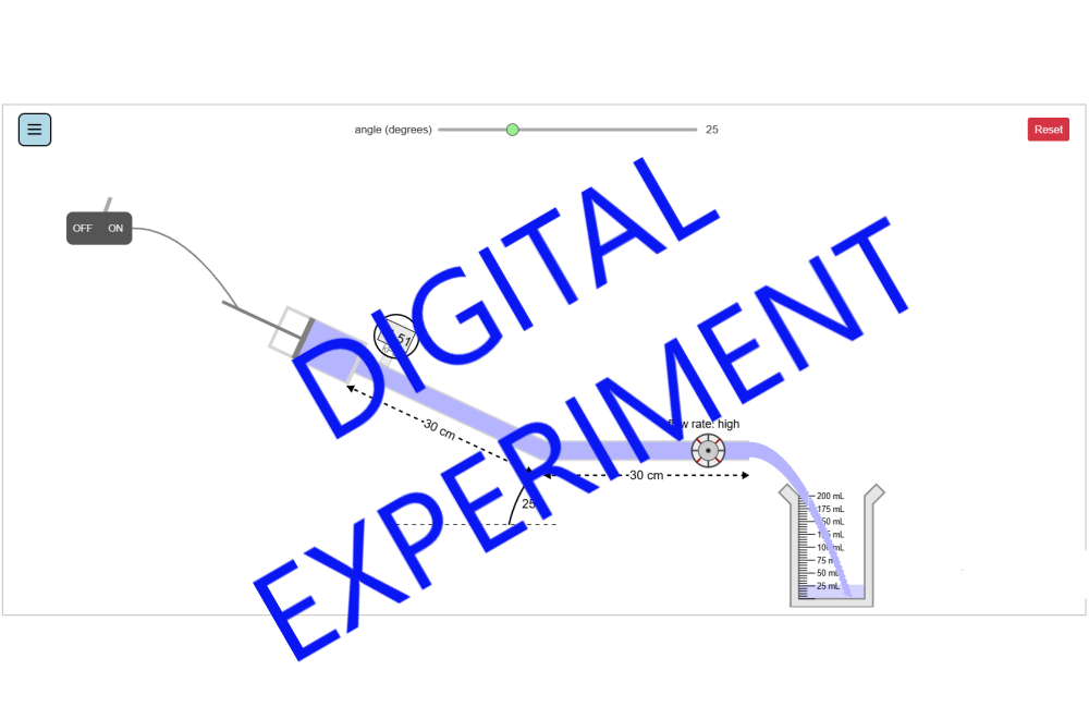 Viscous Flow in Two Connected Pipes Digital Experiment