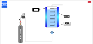 image of a simulation on LearnChemE.com